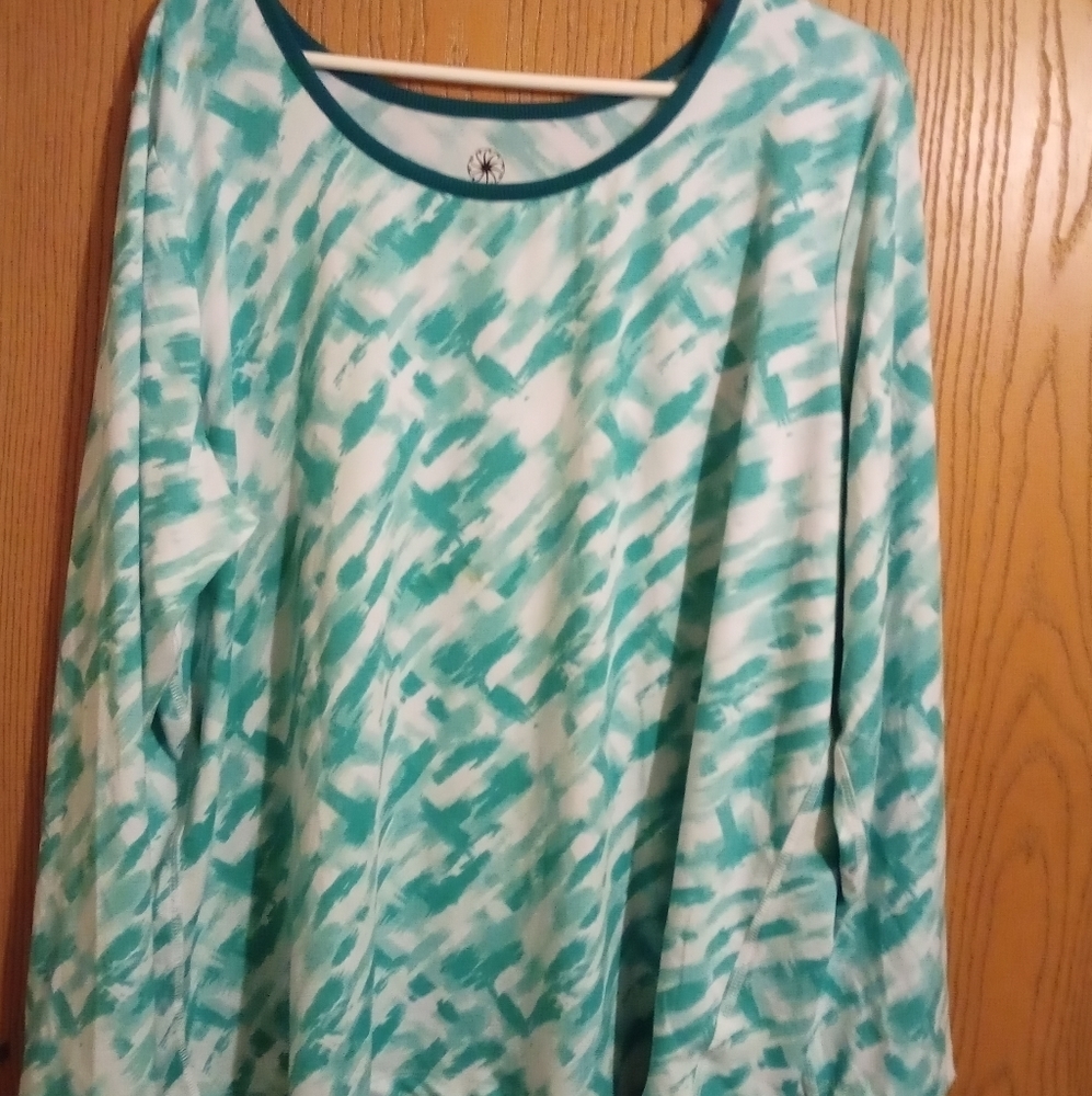 FULL beauty sport green long sleeve shirt 22/24